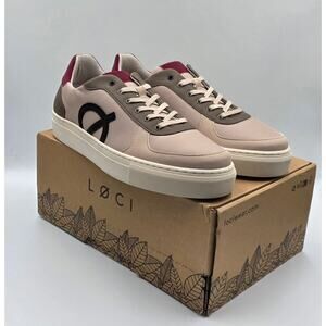 Loci Seven Low-Top Court Vegan Sneakers in Khaki Wine Forest Size 43/M10